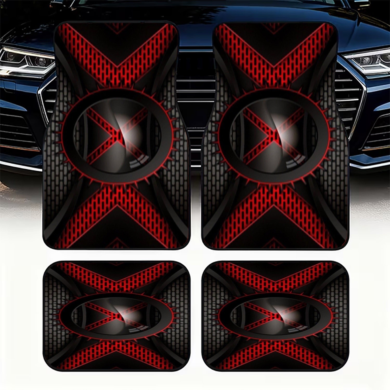 Interior Design Industrial Style - 4 tapis de sol de voiture,