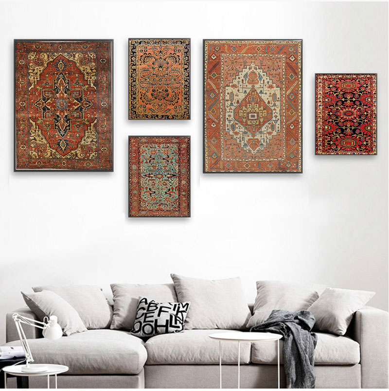Printed Rug Abstract - Affiches et impressions vintage à motifs