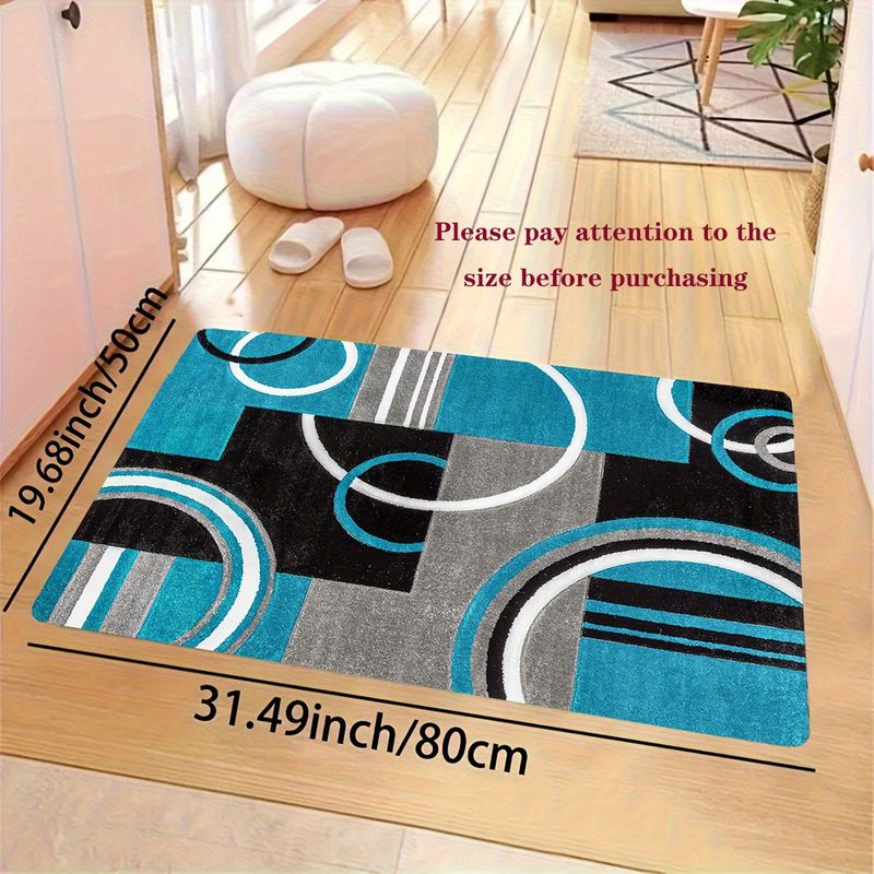 VIKAMA Tapis d'entrée géométri - Printed Rug Abstract avis et prix