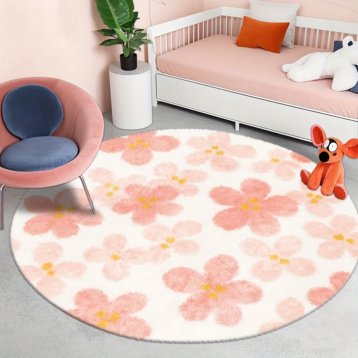 Tapis circulaire moderne du mi - Printed Rug Abstract avis et prix