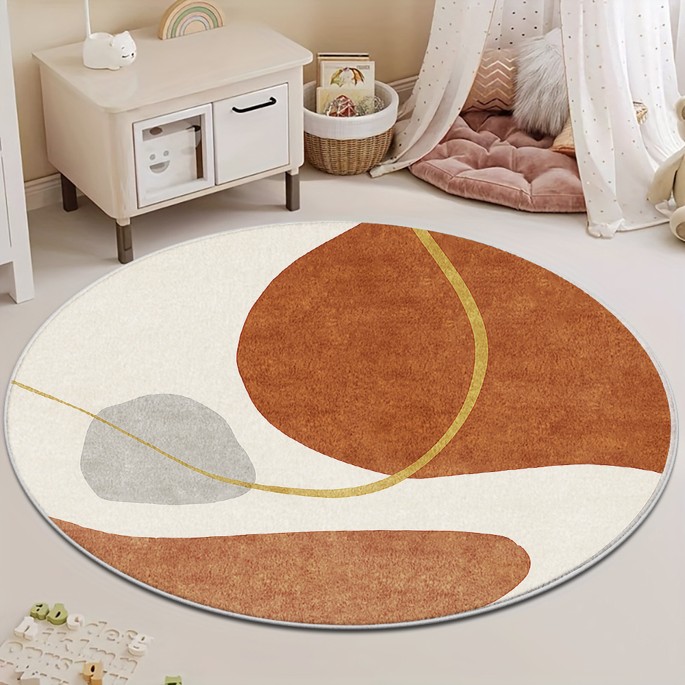Tapis circulaire moderne du mi - Printed Rug Abstract avis et prix