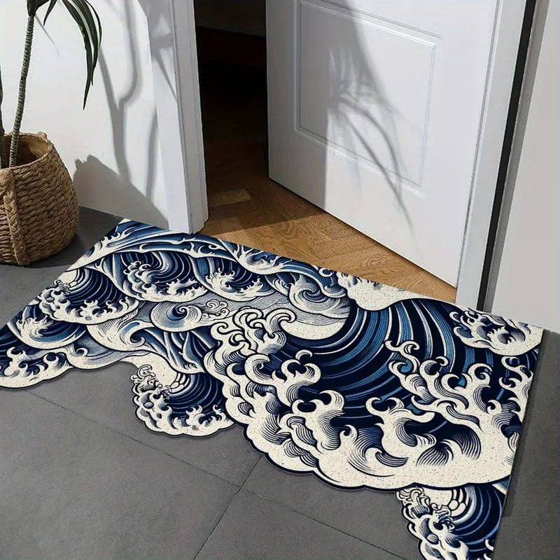 VIKAMA Tapis à motif vague abs - Printed Rug Abstract avis et prix