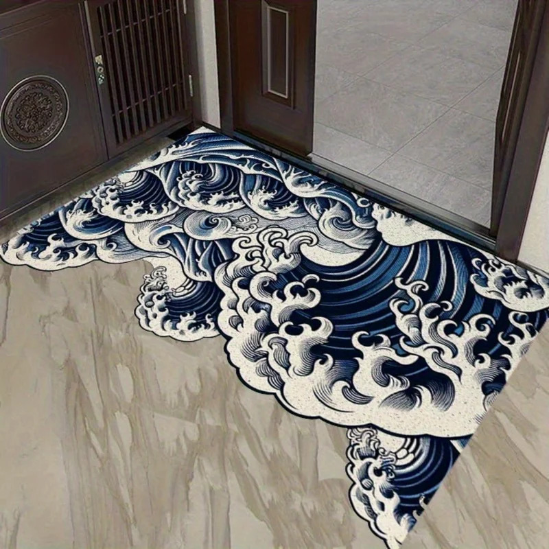 VIKAMA Tapis à motif vague abs - Printed Rug Abstract avis et prix