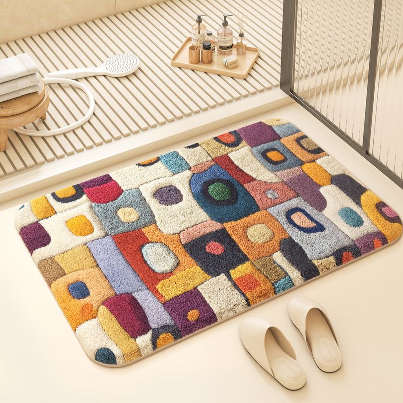 Tapis de bain géométrique mode - Printed Rug Abstract avis et prix